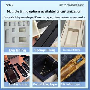 Caja de regalo personalizada, caja de embalaje personalizada con títulos dorados, caja exterior portátil con asa, caja de regalo con impresión en relieve. - Product Image 3