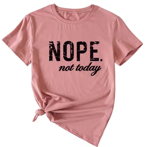 Blusa de manga corta con letras, estilo moderno y cómodo, para mujer, venta al por mayor. - Product Image 2