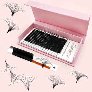 Cashmere nero opaco C CC D Logo personalizzato <span class=keywords><strong>Mega</strong></span> Volume velluto singolo visone ciglia ciglia Extension vassoi all'ingrosso - Product Image 1