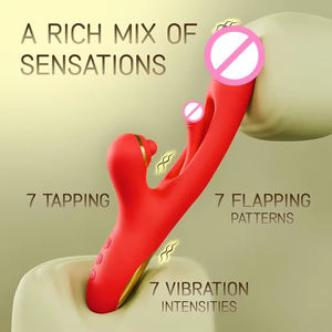 เครื่องสั่นกระตุ้นหัวนมแบบ 3-in-1 ยูเอสบีสำหรับผู้หญิง กระตุ้นจุดจี ดิลโด และกระตุ้นคลิตอริส พร้อมฟังก์ชั่นสั่น ดูด และนวด - Product Image 6