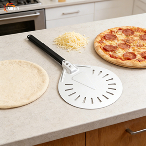 Pala para <span class=keywords><strong>Pizza</strong></span> Perforada Antiadherente XL, <span class=keywords><strong>7</strong></span>/8 Pulgadas <span class=keywords><strong>de</strong></span> Grosor, Pala para <span class=keywords><strong>Pizza</strong></span> <span class=keywords><strong>de</strong></span> Aluminio, Precio Directo <span class=keywords><strong>de</strong></span> Fábrica al por Mayor - Product Image 4