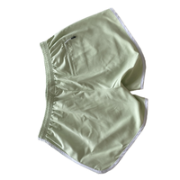 Shorts de bain en toile imperméable de style vintage pour femmes, taille élastique, séchage rapide, motif pour la plage et la piscine