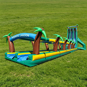 Toboggan gonflable commercial WINSUN aux motifs éclatants pour parcs d'attractions et attractions touristiques - Product Image 1