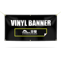 FEAMONT Bannière PVC personnalisée Bannière publicitaire extérieure en vinyle enroulable pour les activités promotionnelles et les expositions commerciales
