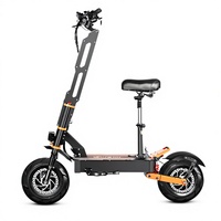 Skuter Listrik Off Road untuk Dewasa 8000W 60V 13-inci 80km/jam Lipat Bahan Aluminium Alloy Gudang AS EU
