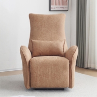 Fauteuil inclinable pivotant électrique en microfibre pour salon, fauteuil de relaxation, canapé-lit