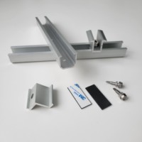 Kit de montage solaire pour toiture facile à installer, mini-rails en U 120 mm 200 mm, support PV pour toiture en tôle trapézoïdale