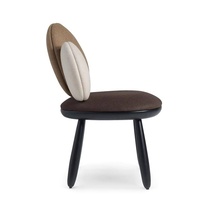 Chaise de salle à manger haut de gamme, design minimaliste moderne, revêtement en tissu, bois massif, dossier et accoudoirs, modèle non pliable CY230