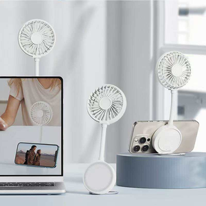 Electric Mobile Phone Stand Multi-functional Mini Portable Silent USB <b>Fan</b> Magnetic Foldable DC Motor Household - Product Image 4