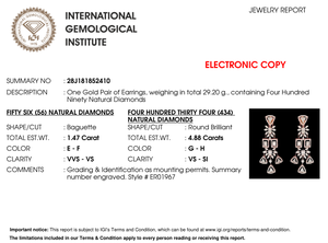 Stunning Gold Diamond <b>Earrings</b> for Women Luxury <b>Fine</b> Jewelry Elegant Designer Fashion <b>Earrings</b> for Daily Wear - Product Image 6