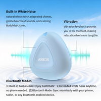 Appareil de méditation portable léger à suspendre au cou, avec vibrations de rythme cardiaque et bruit blanc pour la relaxation du sommeil BS102