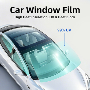 <span class=keywords><strong>Film</strong></span> solaire automobile <span class=keywords><strong>2</strong></span> plis PET argenté <span class=keywords><strong>2</strong></span>,5 mil, 96 % de rejet IR, 99 % de protection UV, couleur stable, pour vitres de voiture à réflexion magnétronique - Product Image 1