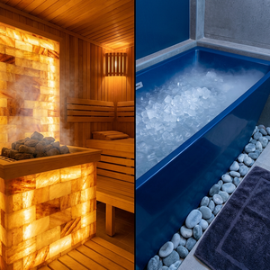 Ensemble de récupération écologique NatureRetreat : sauna à bois et bain de glace pour complexe bien-être hors réseau - Product Image 6