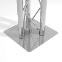 Support de scène d'éclairage DJ en aluminium avec plaque de base Tour pour les stands d'exposition Truss Displays