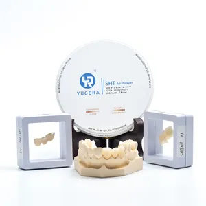 Yucera SHT Multilayer Zirconia Block 95 Mm Dental Material CAD CAM Crown And Bridge Dental Lab