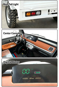 ส่งออกรถกระบะจีนขนาดเล็ก 4 ล้อ รถยนต์ไฟฟ้าพร้อมกล่องเก็บสัมภาระ - Product Image 6