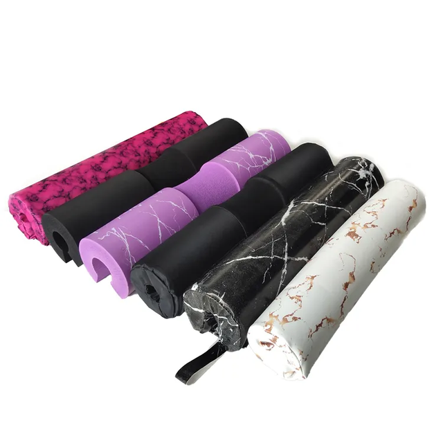 Customized New Pattern HINES Brand Durable EVA Foam Barbell Pads & Neck Squat Pad (440x95x26mm) for Fitness Equipment Use