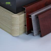 Plinthe décorative moderne en métal pour sol et mur, profilé de bordure en aluminium