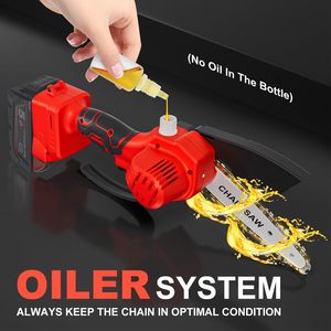 Motosierra Eléctrica Portátil Pequeña (Batería No Incluida) con Lubricación Automática/Bloqueo de Seguridad para DeWalt 20V - Product Image 3