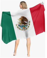 Pareo de Playa Transpirable con Bandera Nacional Personalizada, Bufanda, Sarong, para el Verano