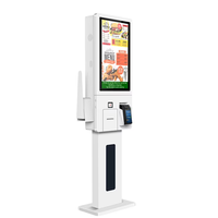 Pantalla táctil de 24 pulgadas AIO, panel industrial Android, quiosco de PC, sistema de pedidos de autoservicio, quiosco de pago de restaurante montado en la pared
