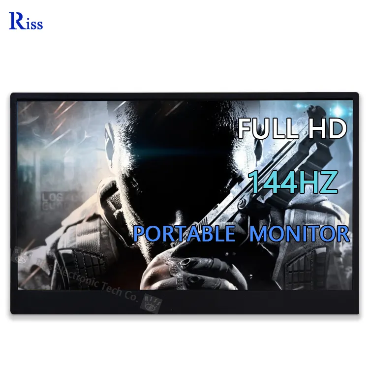 Portable Monitor 15.6 Inch 144hz 1920*1080 Portable Gaming Monitor for Phone Switch Ps4 Car with 1080p