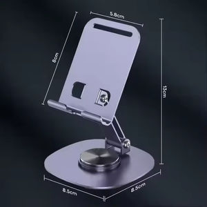 Soporte Giratorio para Teléfono de Aleación de Aluminio, Ajustable y Plegable, para Tablero de Instrumentos y Escritorio, Compatible con iPad y Móviles, Ideal para Grabación de Video - Product Image 3