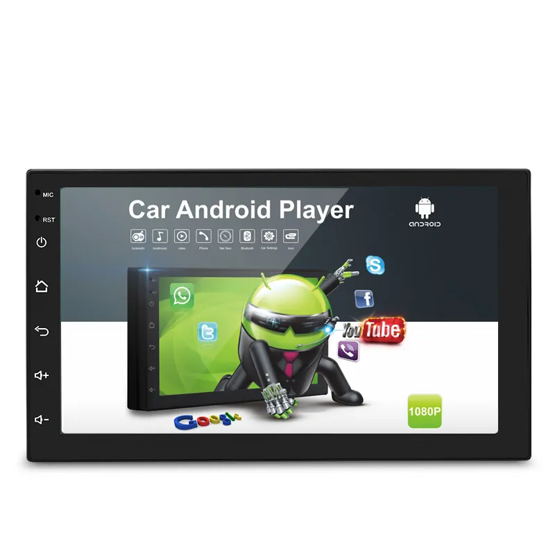 เครื่องเล่น Mp5ในรถยนต์แอนดรอยด์ใช้ได้ทุกรุ่น,เครื่องเล่นวิทยุสเตอริโอ Mp5แบบ2 Din 7 ''9" 10 "สำหรับรถยนต์คู่มือผู้ใช้ Android
