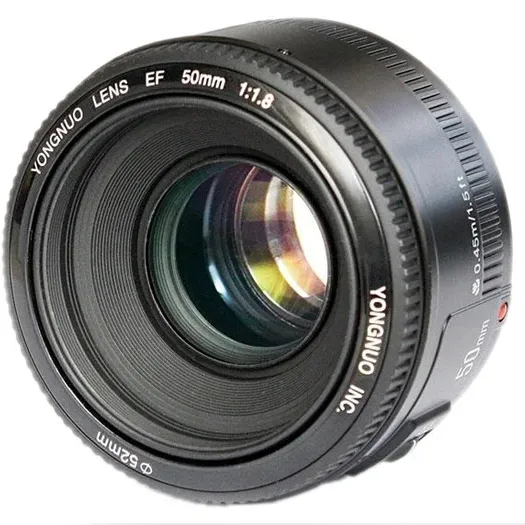 공장 가격 Yong nu-o 50mm f/1.8 캔-온 마운트 수동 초점 고정 초점 50mm APS 포맷 렌즈