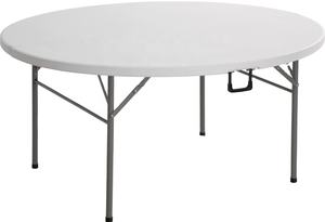 Mesa Plegable Rectangular de Plástico HDPE Blanco de 6 Pies - Product Image 3