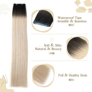 Extensiones de Cabello Humano Remy 100% de Alta Calidad K.SWIGS, con Cinta Adhesiva, de 12 a 28 Pulgadas, Más Colores Disponibles, Duraderas, Reutilizables, Sin Daño al Cabello Natural - Product Image 2