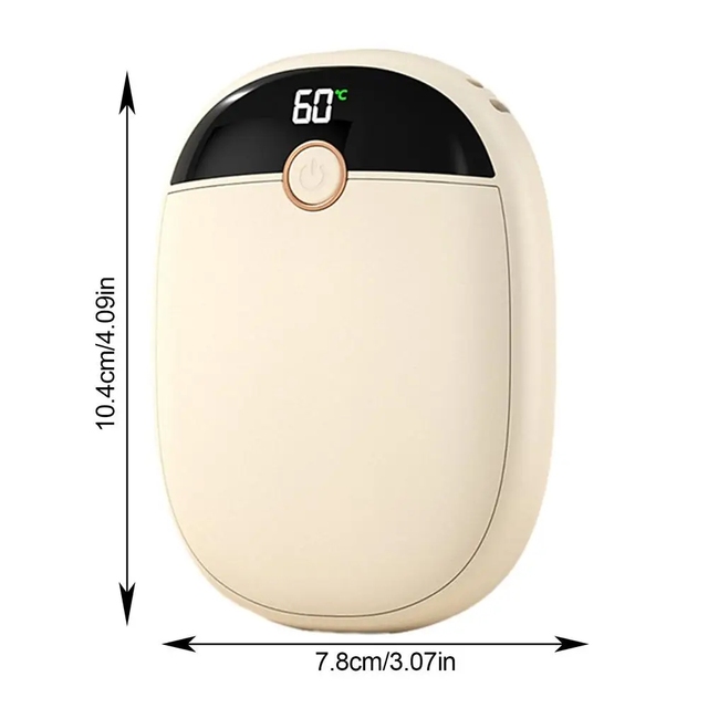 1000 MAH Hand Warmer Mobile Power 2-in-1 Power Bank Double-Sided Heating Dual-Purpose for Cold Winter Days Portable