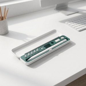 Estuche de Almacenamiento Portátil y Ecológico para Lápiz de <span class=keywords><strong>iPad</strong></span>, Hecho de Silicona y Plástico - Product Image 1