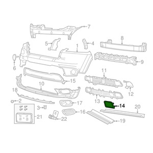 Marco de salpicadero de plástico para Jeep Cherokee 68203218AA, para modelos 2014-2018 - Product Image 4