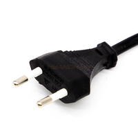 Cordon d'extension d'alimentation européen 2 broches vers C7 CEE vers IEC pour appareils électroménagers, 10 pieds, indice de protection IP65, 7A
