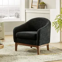 Chaise d'appoint en velours contemporain nordique Fauteuil moderne avec dossier pour la maison, la salle à manger et le salon Coiffeuse en bois