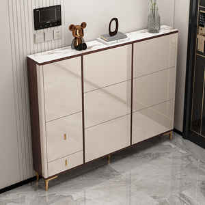 Mobili di lusso moderni <span class=keywords><strong>scarpiere</strong></span> Mdf ultra sottile scarpe armadietto grande organizzatore per la casa in legno <span class=keywords><strong>scarpiere</strong></span> con sedile - Product Image 1