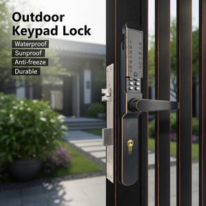 डिजिटल आउटडोर गेट संयोजन दरवाजा लॉक वाटरप्रूफ यांत्रिक कीपैड कीपैड कीलेस एंट्री डोर लॉक - Product Image 1
