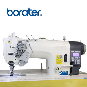 Máquina de Coser Industrial de Doble Aguja Computarizada de Alta Velocidad B-8450D con Barra de Agujas Dividida y Accionamiento Directo - Product Image 1