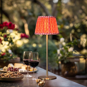 Hot-Sale Portable Light Batterie betriebene Restaurant Tisch lampe Schlafzimmer Nachttisch Schnur lose Stoff Tisch lampe - Product Image 6