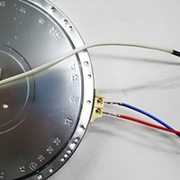 Plaque chauffante électrique ronde en métal SN/NO SN-200D, 2000W, 220V, infrarouge, pour cuisine commerciale et hôtelière