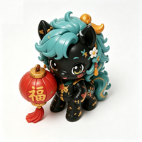 Lanterne Lumineuse en PVC Personnalisable et Amusante, Boîte Mystère Cheval 9cm, Jouet Promotionnel, Figurine de Collection Designer, Cadeau, Jouet d'Art, Collections