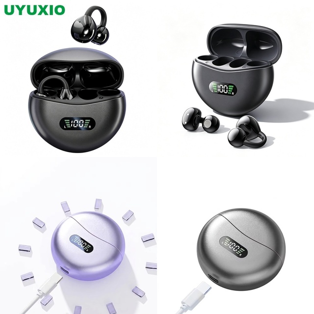 Other Consumer Electronics Sport Wireless Open Ear Headphones Compact Digital Case IPX7 Sweatproof Touch Control for Gym Running