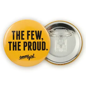 regali promozionali di fabbrica Logo stampato su misura bottone rotondo vuoto Badge bottoni personalizzati in banda stagnata