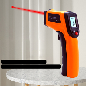 Công nghiệp Độ chính xác cao cầm tay hồng ngoại không tiếp xúc nhiệt kế LCD hiển thị-50 ~ 400 phạm vi 3C Độ chính xác bền nhựa - Product Image 1