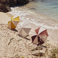 Nouveau 2026 Parasol de plage et de terrasse portable commercial vintage robuste de 6,5 pieds avec protection UV, personnalisé pour le voyage sur le sable