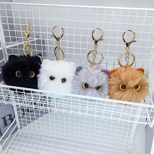 Đáng Yêu 10Cm Bông Sang Trọng Mèo Đầu Keychain Túi Phụ Kiện Xe Móc Chìa Khóa Vòng Treo Trang Trí Búp Bê Nhỏ Bức Tượng - Product Image 2