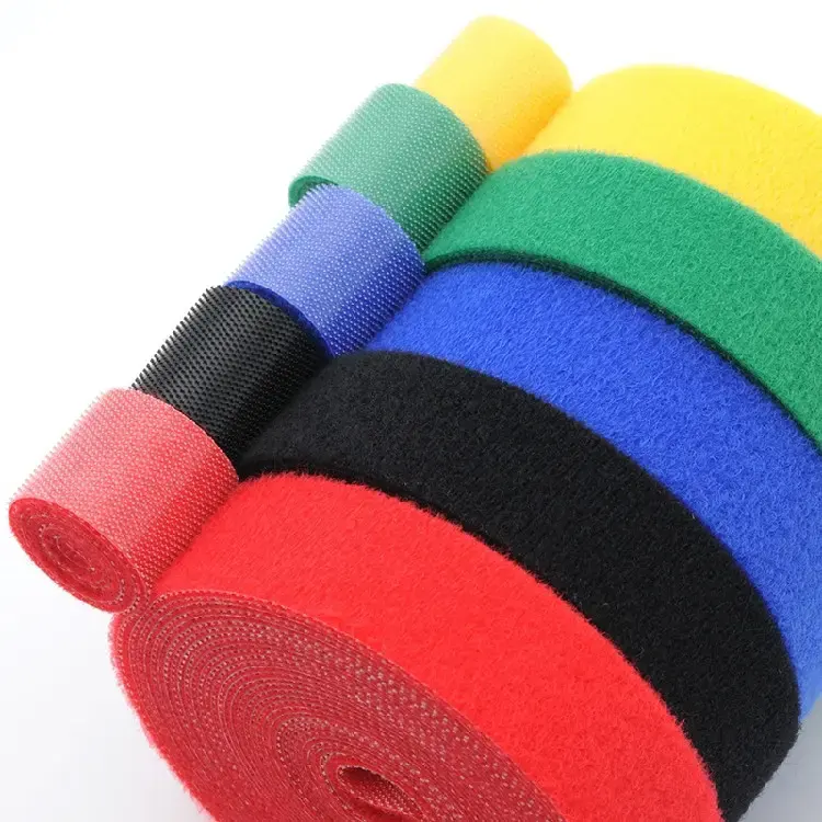 Bán buôn Cable Tie Nylon móc và vòng lặp Fastener không có keo tự dính may-on Băng ma thuật cho quản lý cáp băng