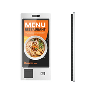 Máquina de Pedidos de Autoservicio con Pantalla Táctil Inteligente de 32 Pulgadas para Restaurante KFC, Kiosco de Pago con Escáner de Código QR/Código de Barras