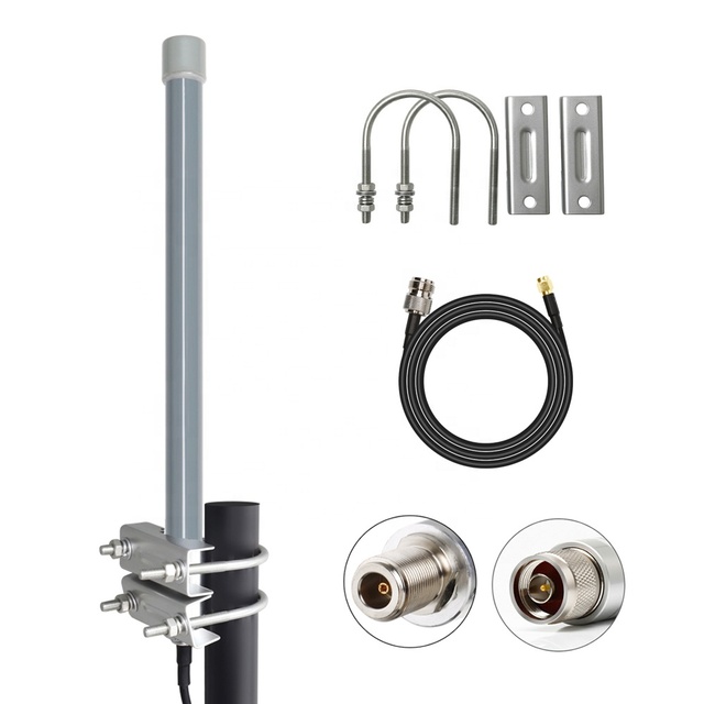 High Gain LoRa 4G 5G 433mhz 915mhz 868mhz Vhf/Uhf Dual Band HNT fiber glass Helium Omni Base Station FRP Fiberglass Antenna